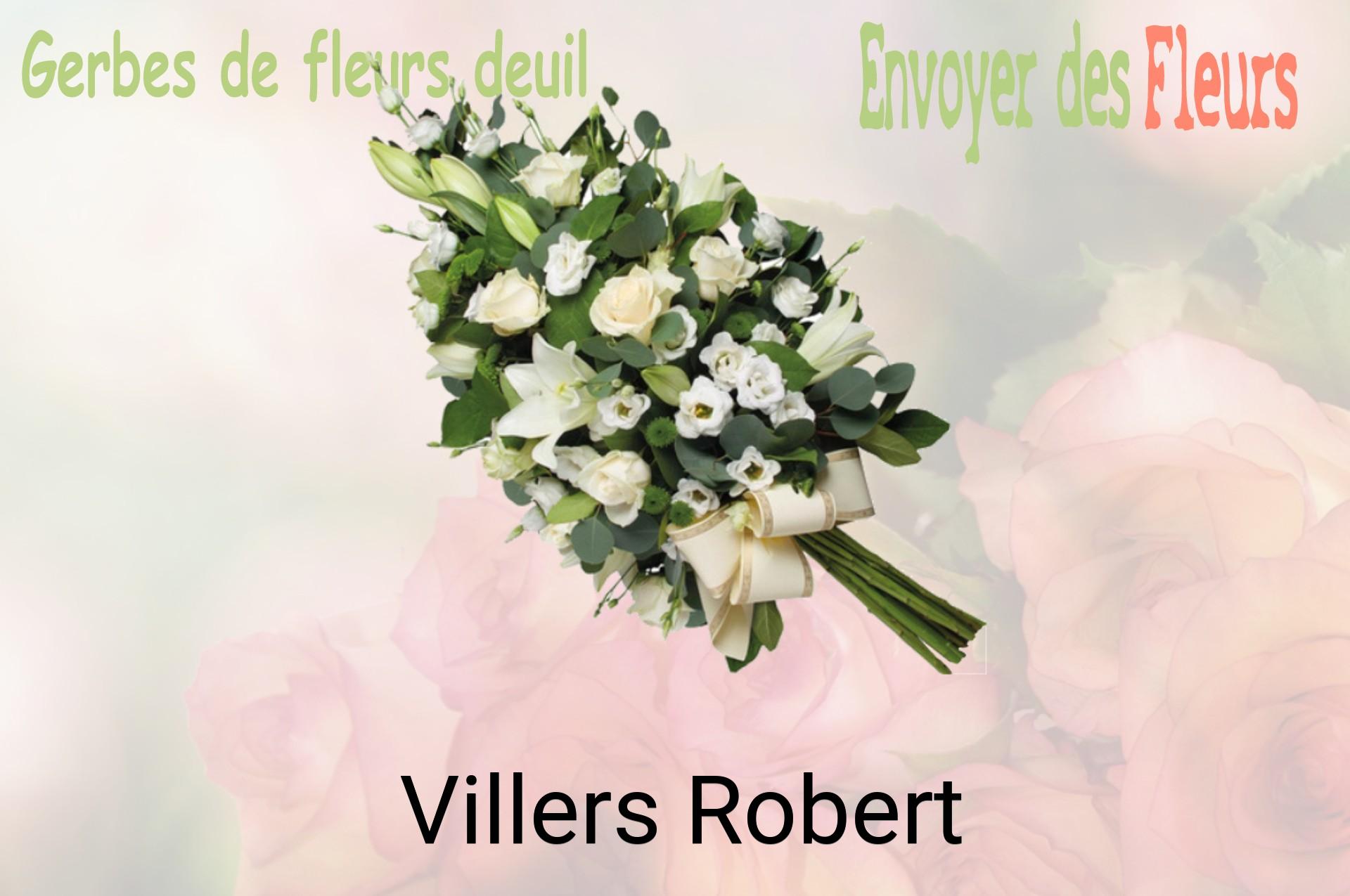 Gerbe de fleurs de deuil livrée à Villers-Robert